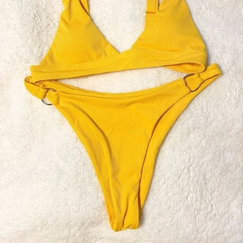 New Yellow Bikini Set